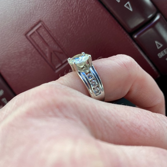 4ct total weight Charles and colvard engagement - Picture 3 of 5